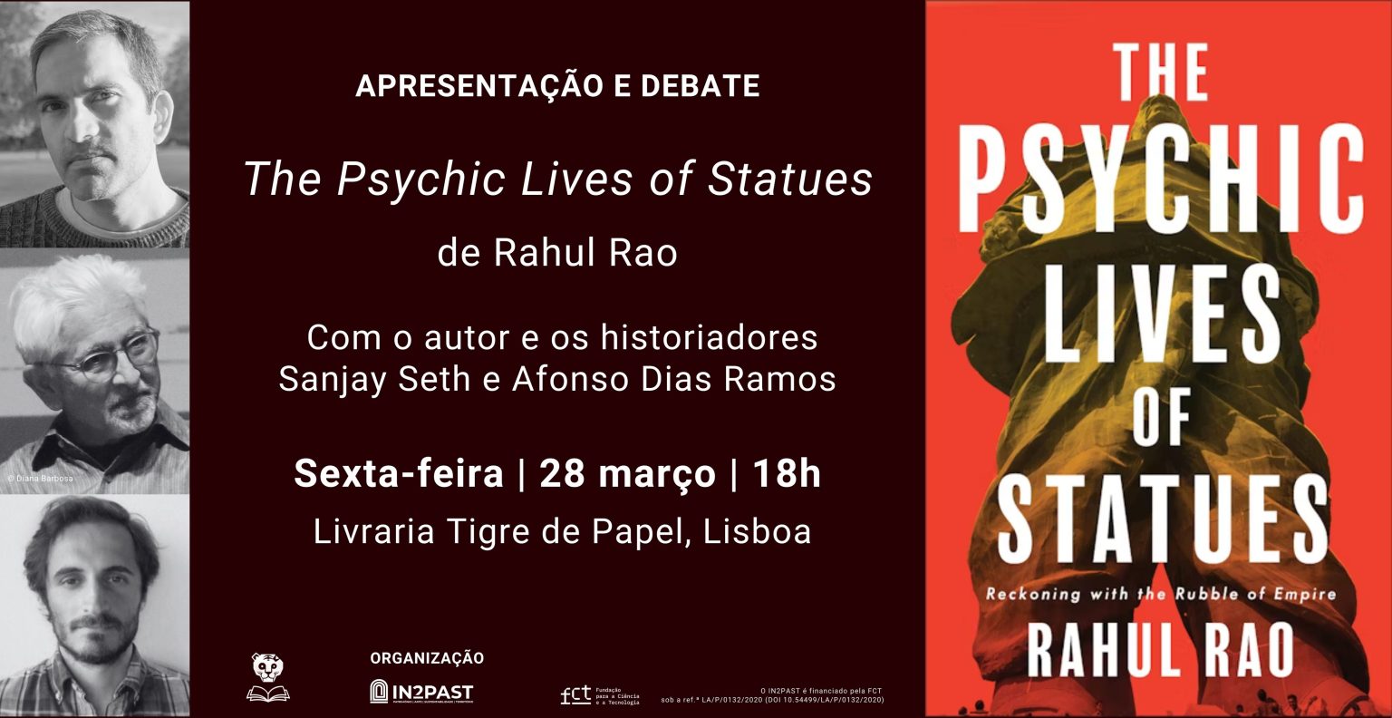 Banner da apresentação e debate com Rahul Rao