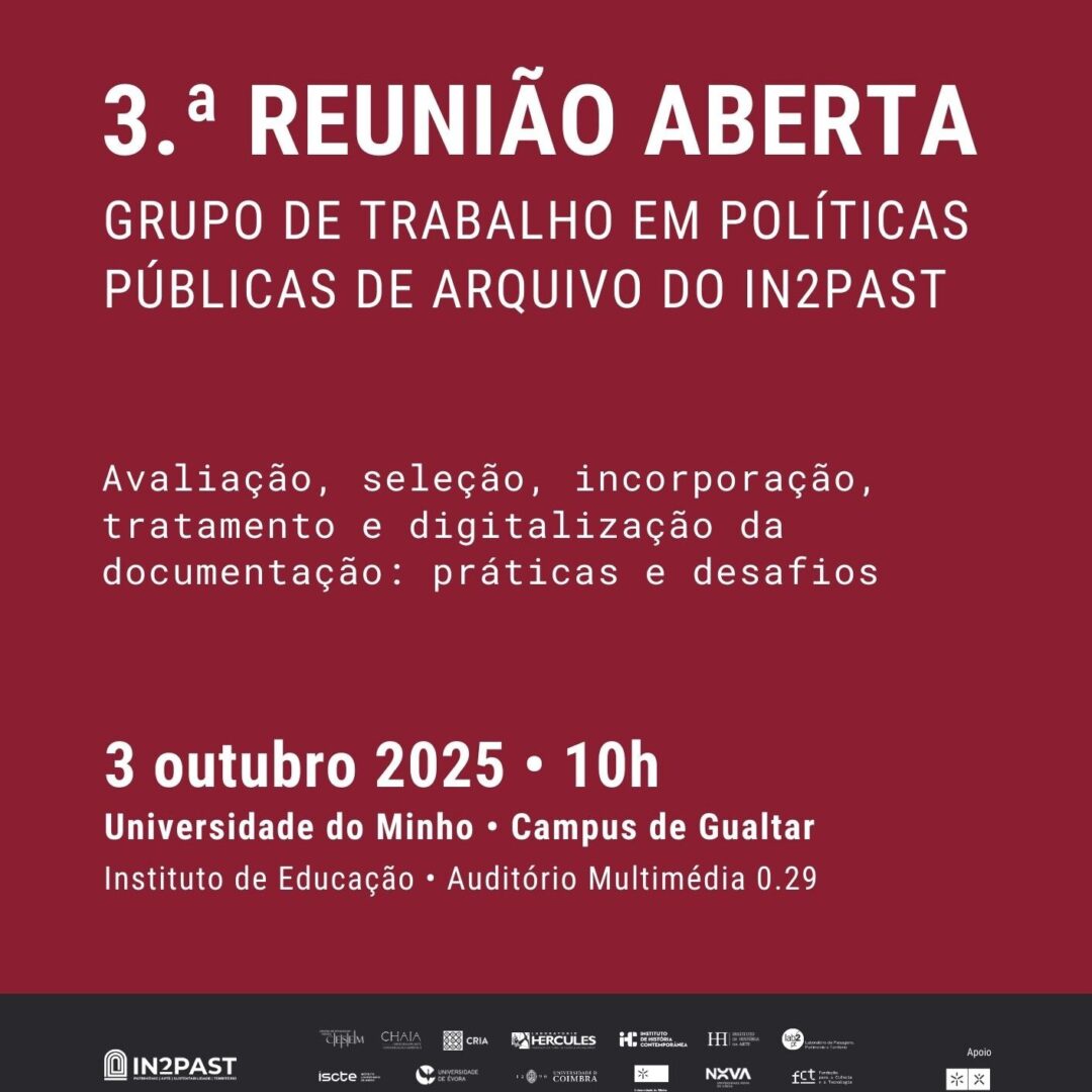 Cartaz 3.ª Reunião Aberta do GTPPA