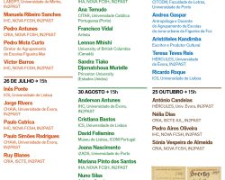 Cartaz-programa do Ciclo de Conversas IN2PAST “Confrontar o Legado Colonial no Museu”